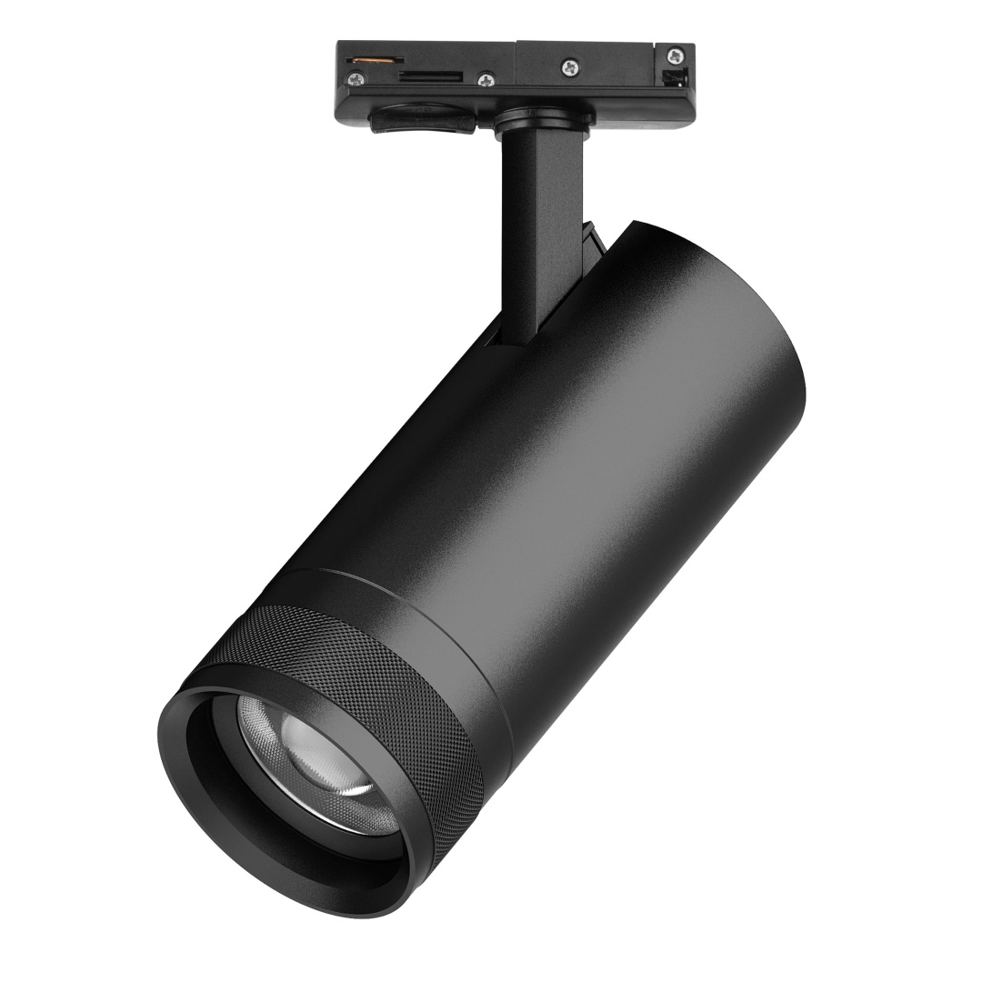 C4207SS Светильник CANNO PRO д/треков BARRA LED 20W 1400LM 20-55G ЧЕРНЫЙ 2700-4200-6000K IP20 с тонким адаптером (304207 + 592007-SS) в строительном магазине