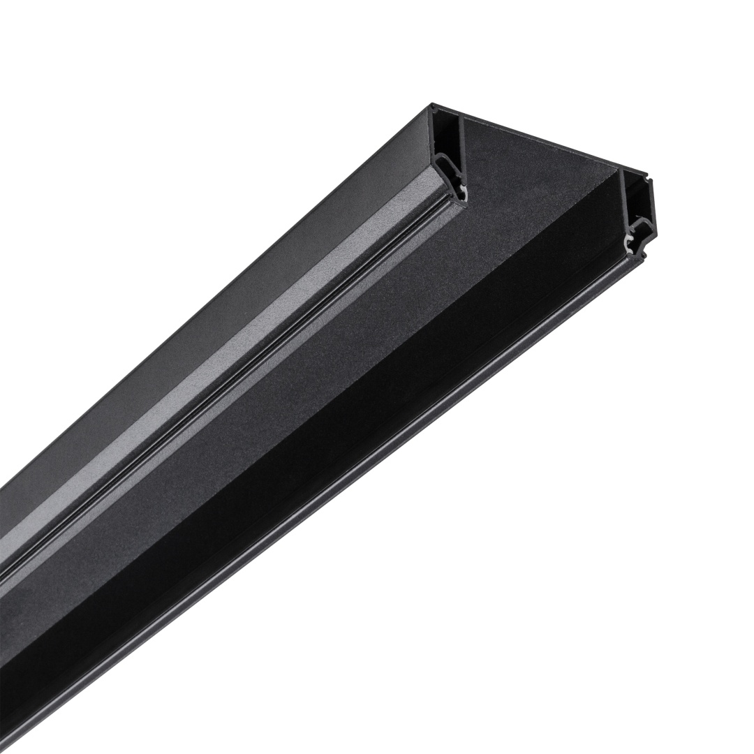 500427 Профиль металлический 2 м для монтажа светильников в ПВХ потолок ЧЕРНЫЙ в строительном магазине