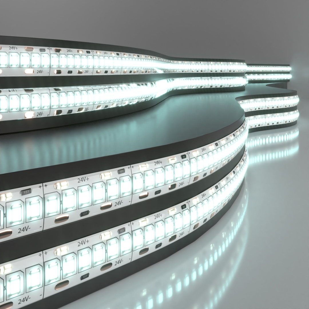 Светодиодная лента 24 В 16 Вт/м 240 Led/м 2835 IP65, холодный белый 6500 K, 5 м Лента светодиодная 24V 16W 240Led 2835 IP65 холодный белый, 5м в строительном магазине