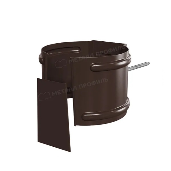 Крепление трубы (на кирпич) Металл Профиль Foramina PUR D100 Ral 8017