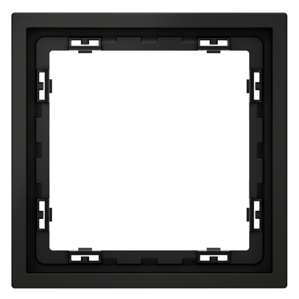 Рамка пластиковая VOLTUM S70 на 1 пост, (черный матовый) в строительном магазине