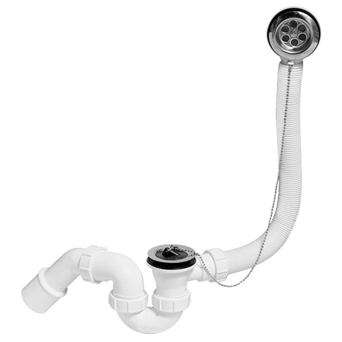 Сифон для ванны с раздвижным переливом Ø40/50мм McAlpine MRB1 в строительном магазине