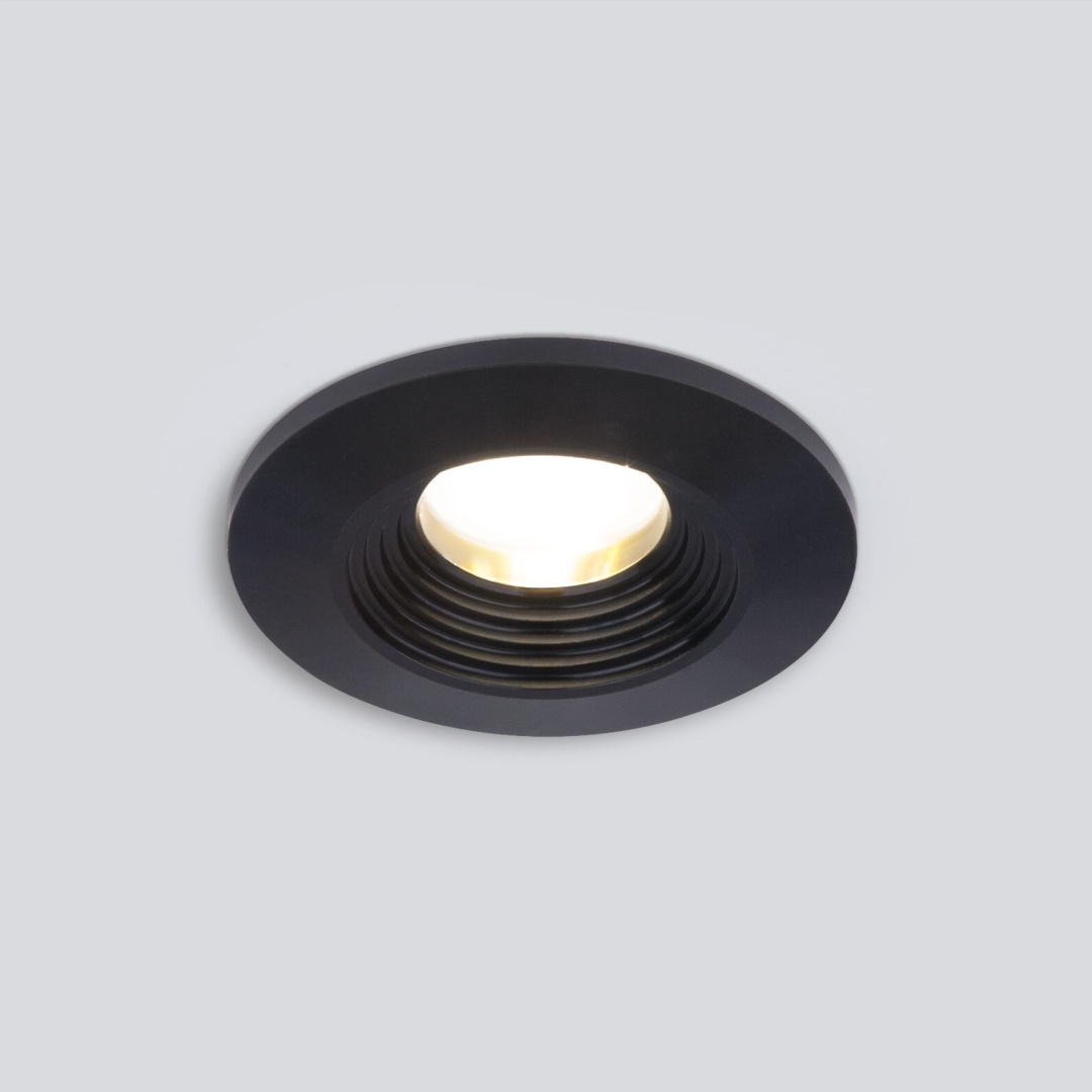 Алюминиевый точечный светильник 9903 LED 3W COB BK черный в строительном магазине