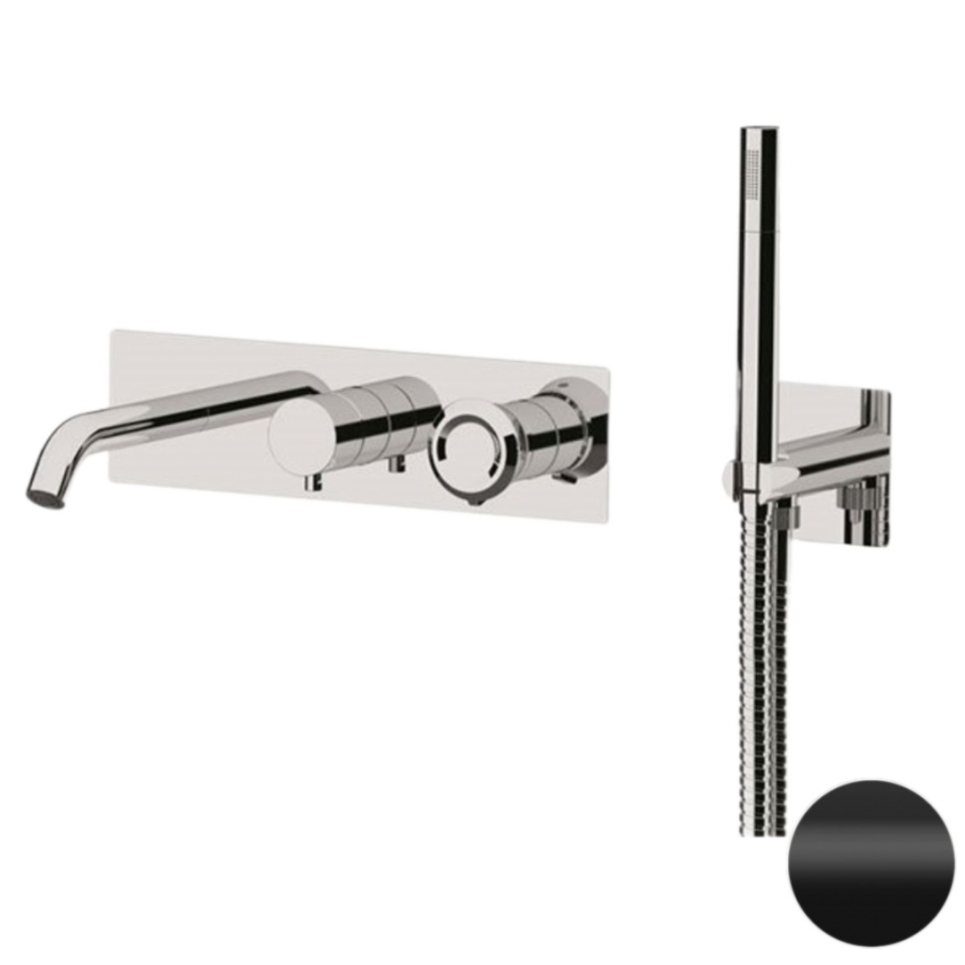 Смеситель для ванны Remer Element ET53D2NO, черный матовый в строительном магазине