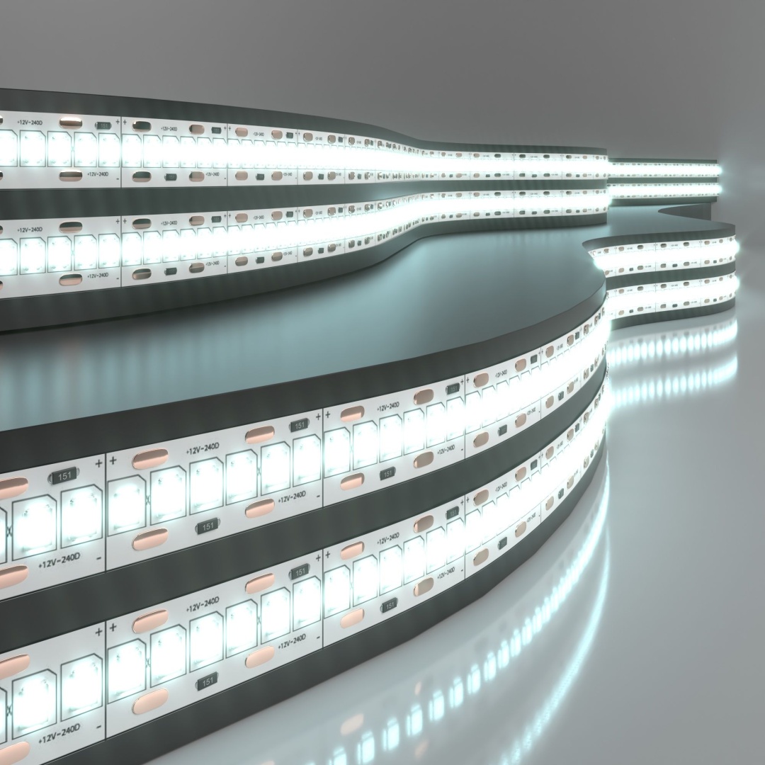 Светодиодная лента 12 В 24 Вт/м 240 Led/м 2835 IP20, холодный белый 6500 K, 5 м Лента светодиодная 12V 16W 240Led 2835 IP20 холодный белый, 5м в строительном магазине
