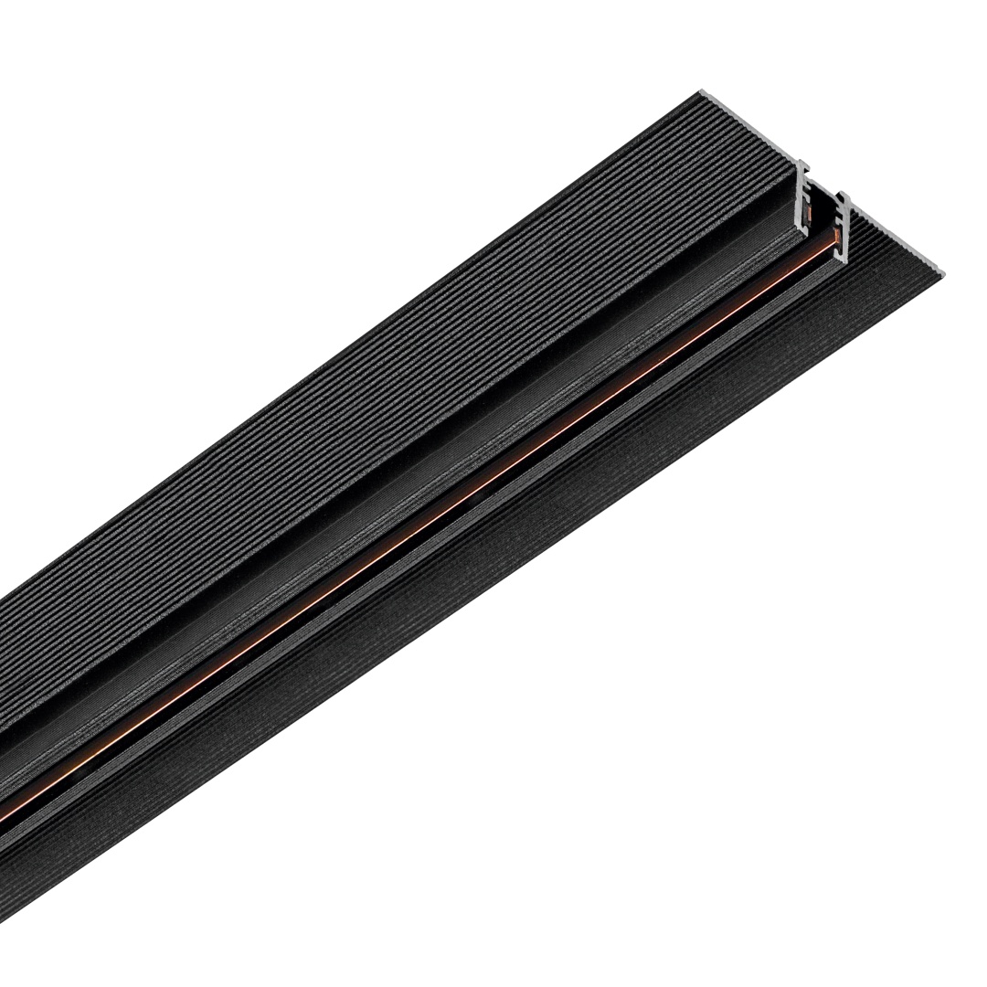 506317 Трек 24V двухконтактный однофазный встраиваемый LINEA 1м ЧЕРНЫЙ в строительном магазине