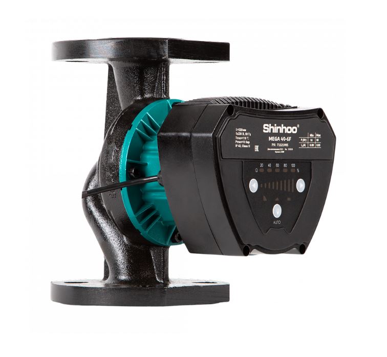 Циркуляционный насос, фланцевый, Shinhoo MEGA 40-10F 71121006 в строительном магазине