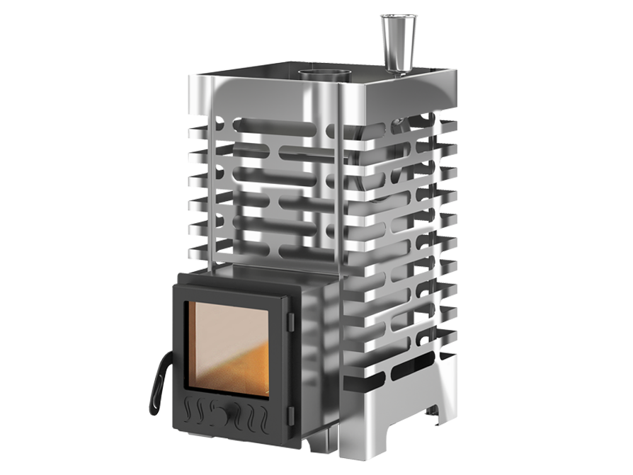 Печь для бани ASTON 16 INOX стекло в строительном магазине