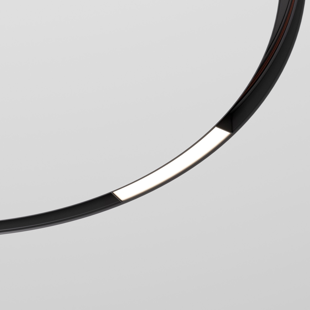 Slim Magnetic Трековый светильник для радиусного шинопровода 8W 4200K Planar чёрный Ø 800мм 85179/01 в строительном магазине