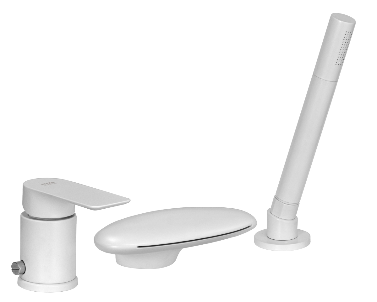 Смеситель для ванны Remer Infinity I07UFBO, белый матовый в строительном магазине