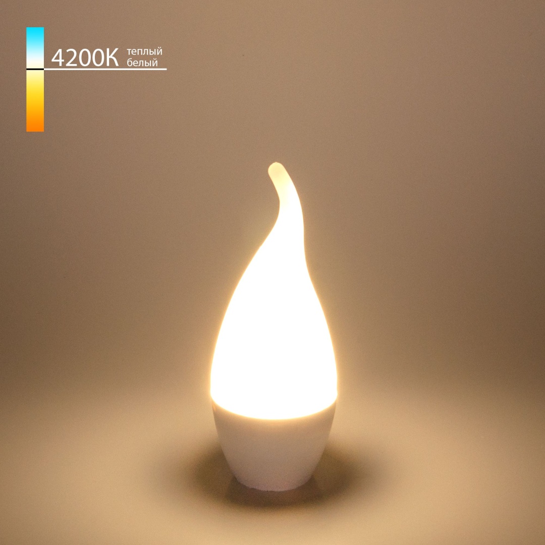 Светодиодная лампа "Свеча на ветру" CA37 6W 4200K E14 BLE1419 в строительном магазине