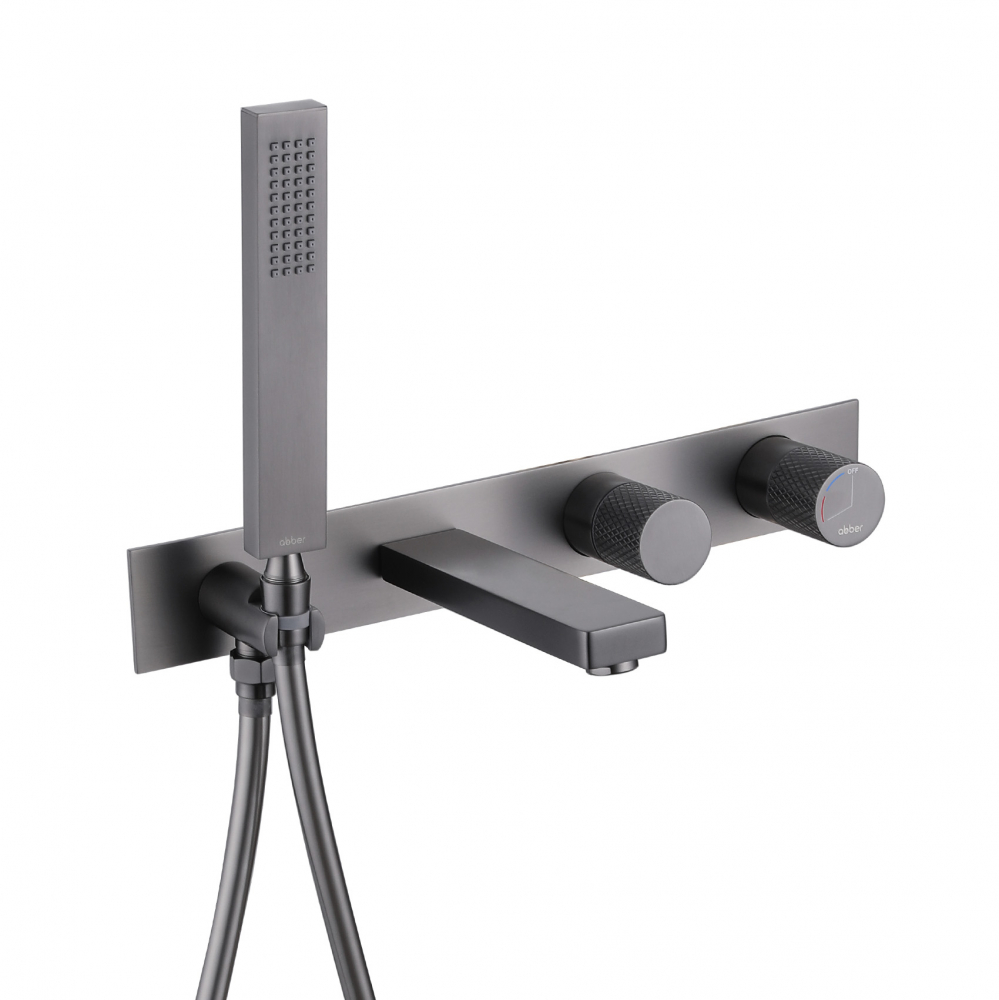 Смеситель ABBER Rund AF8730NG для ванны скрытого монтажа, никель в строительном магазине