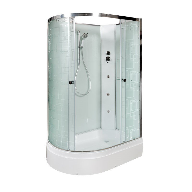 Душевая кабина Deto EM 2712 N R без крыши с гидромассажем в строительном магазине