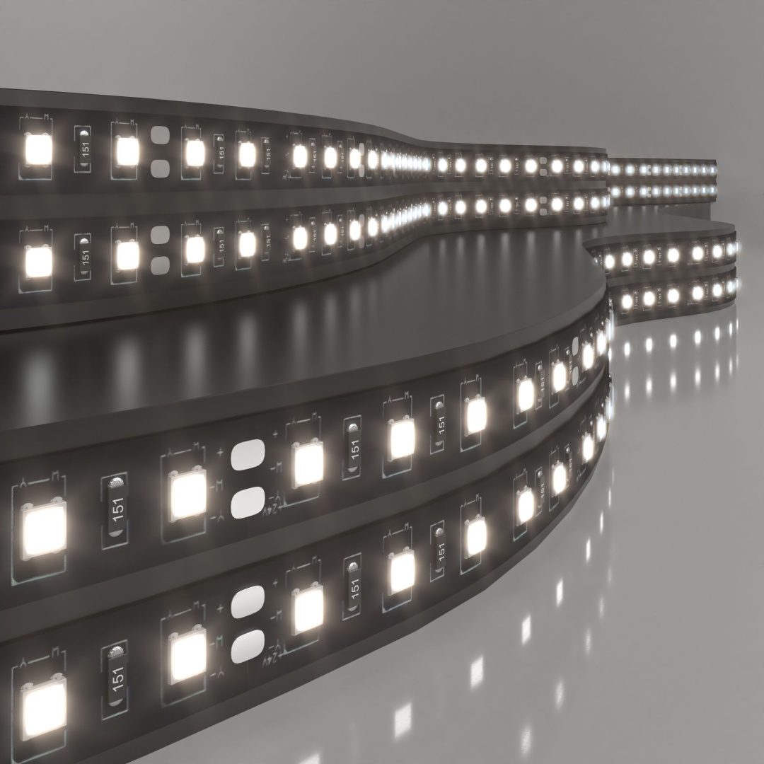 Светодиодная лента 24 В 14,4 Вт/м 60 Led/м 5050 IP20, дневной белый 4200K, Black, 5 м Лента светодиодная 24V 14,4W 60Led 5050 IP20 дневной белый, Black, 5м в строительном магазине