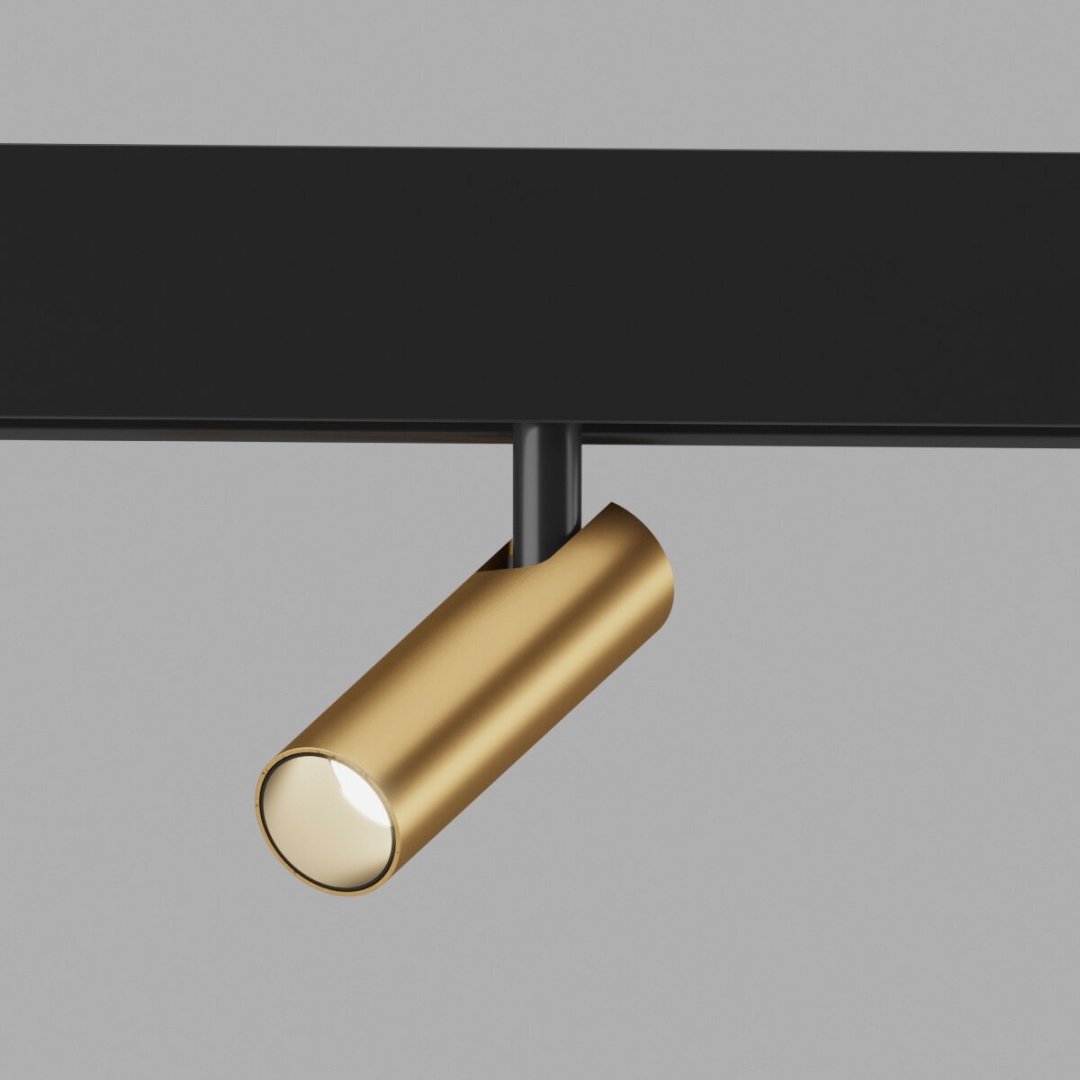 Трековый светильник 7W 4200K Cubo латунь Slim Magnetic 85035/01 в строительном магазине