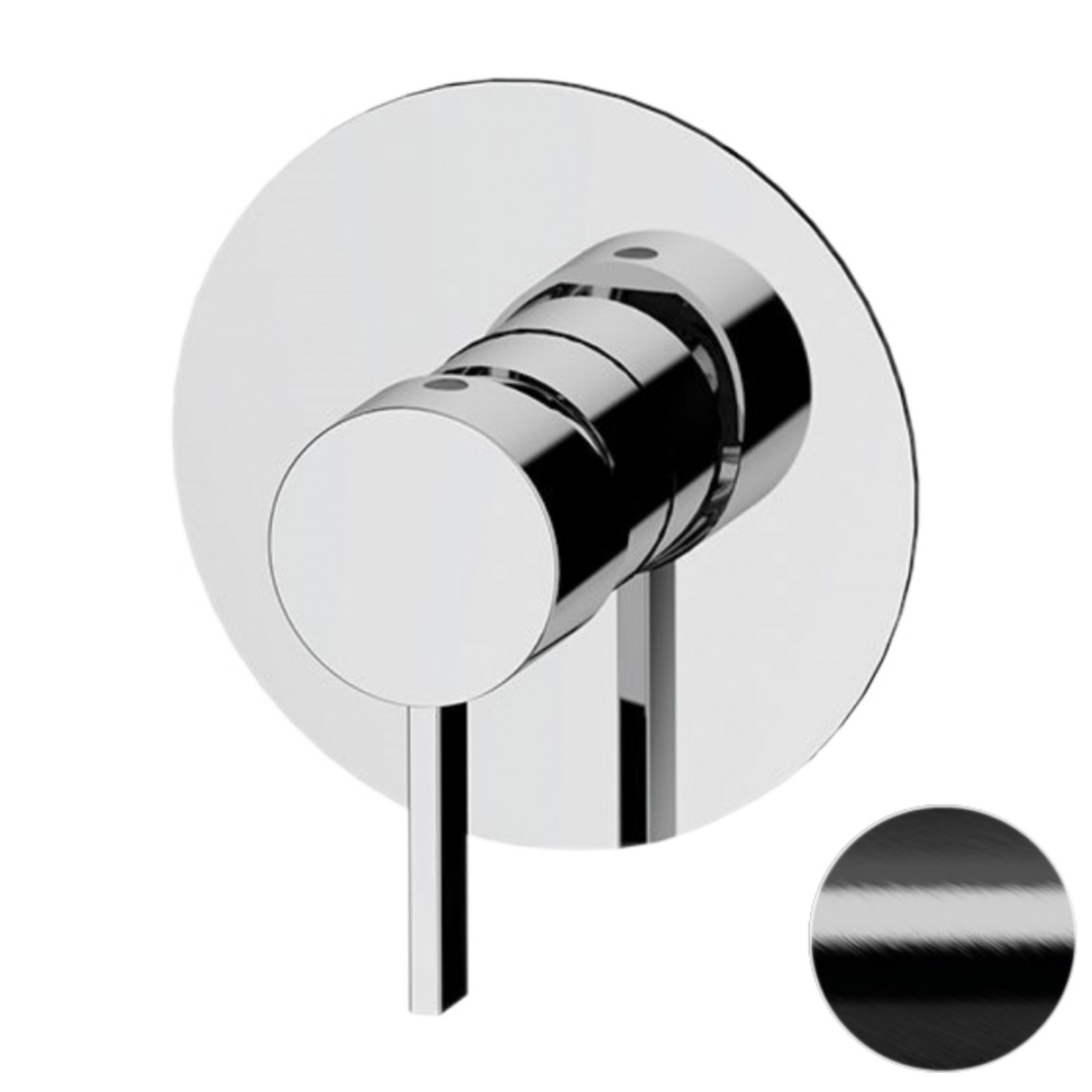 Смеситель для душа Remer Metrica MC30LCFP, черный брашированный хром в строительном магазине