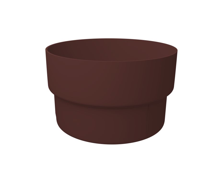 Муфта трубы соединительная ПВХ Grand Line Стандарт шоколад