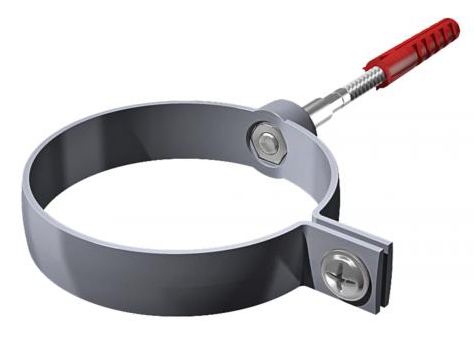 Хомут трубы универсальный L=140мм ТехноНиколь серый