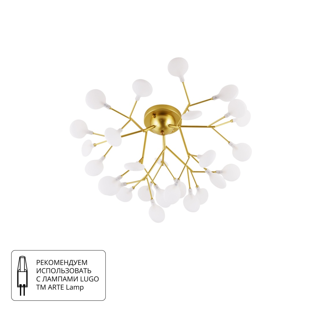 Потолочная люстра Arte Lamp CANDY A7274PL-27GO в строительном магазине