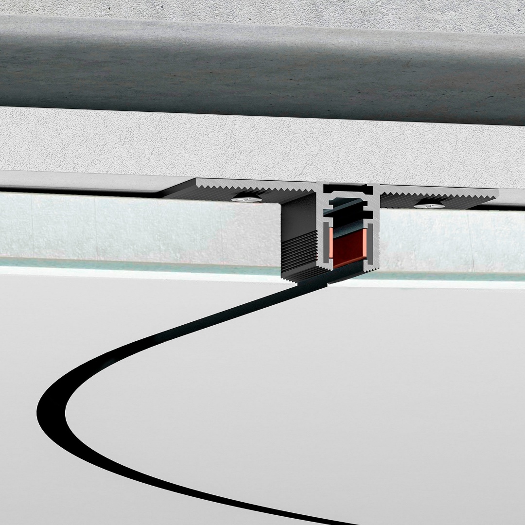 Mini Magnetic Шинопровод под ГКЛ 12,5мм черный Ø900 85220/00 в строительном магазине