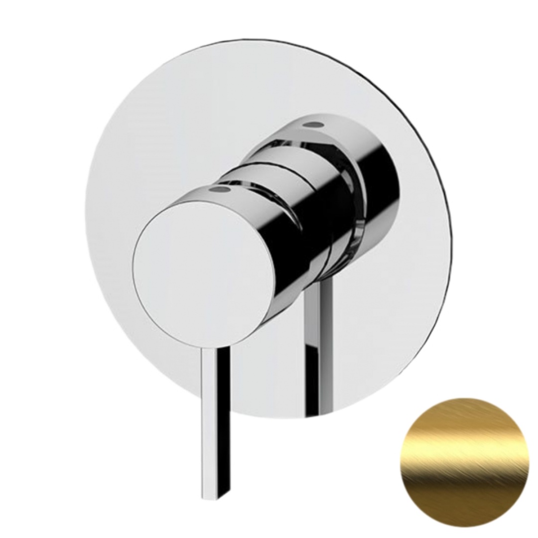 Смеситель для душа Remer Metrica MC30LBG, золото брашированное в строительном магазине