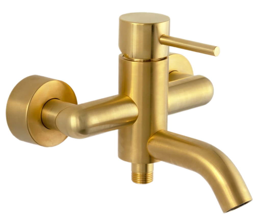 Смеситель для ванны Remer X Style X05BG, золото брашированное в строительном магазине