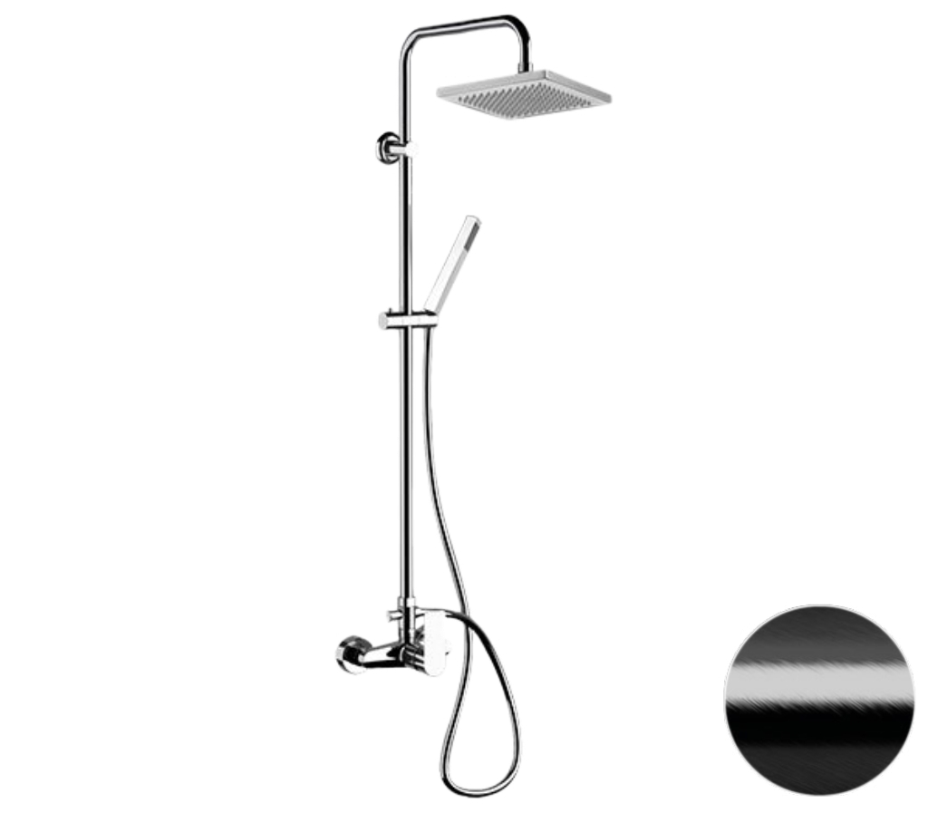 Душевая система Remer Energy EY37X7SS9SSCFP, черный брашированный хром в строительном магазине