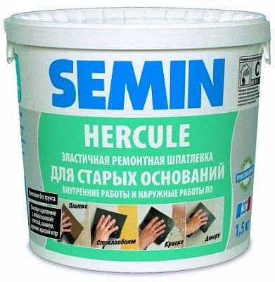 Semin Hercule Шпатлевка Трещиностойкая выравнивающая/финшная 15кг