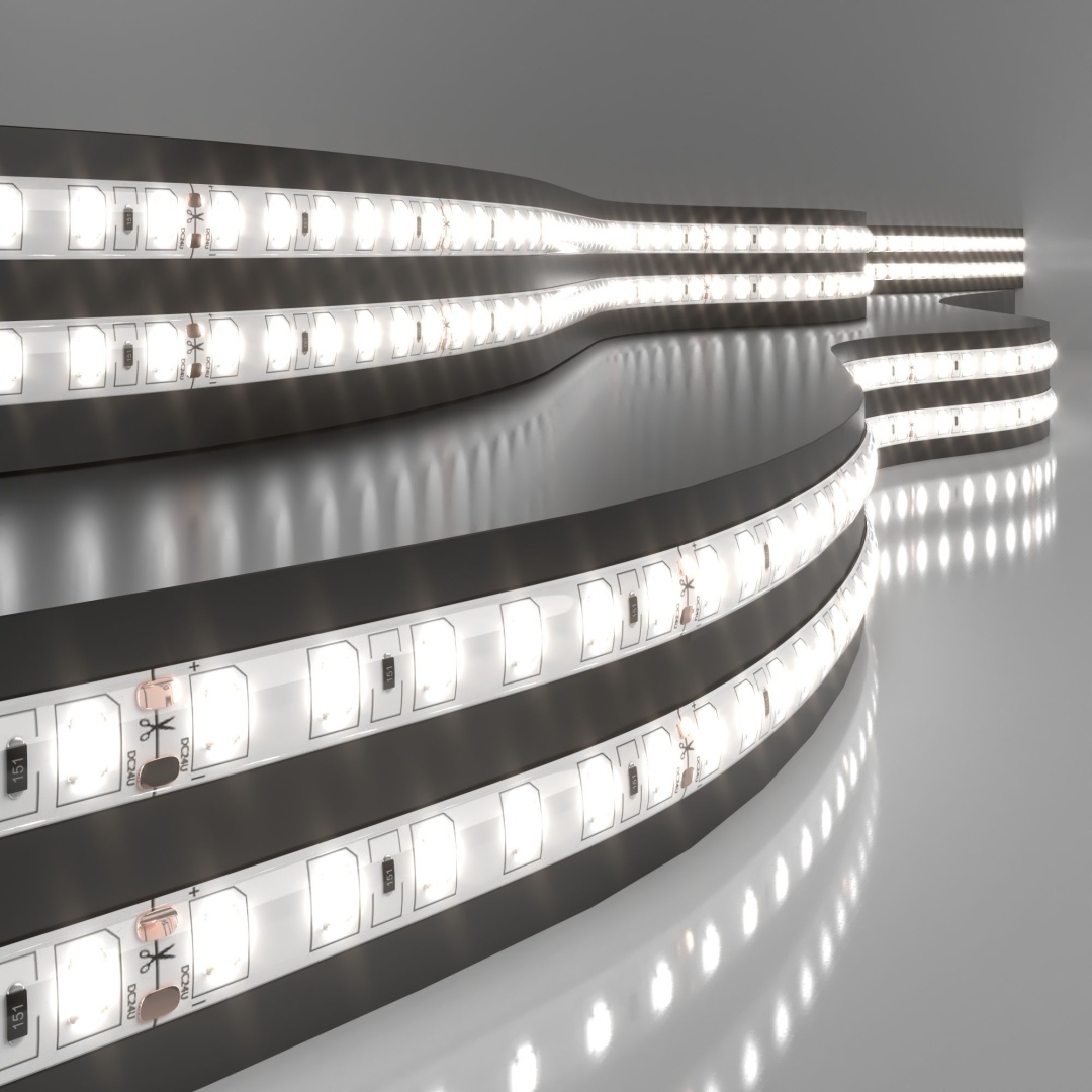 Светодиодная лента 24 В 9,6 Вт/м 120 Led/м 2835 IP65, дневной белый 4200K, 5 м Лента светодиодная 24V 9,6W 120Led 2835 IP65 дневной белый, 5м в строительном магазине