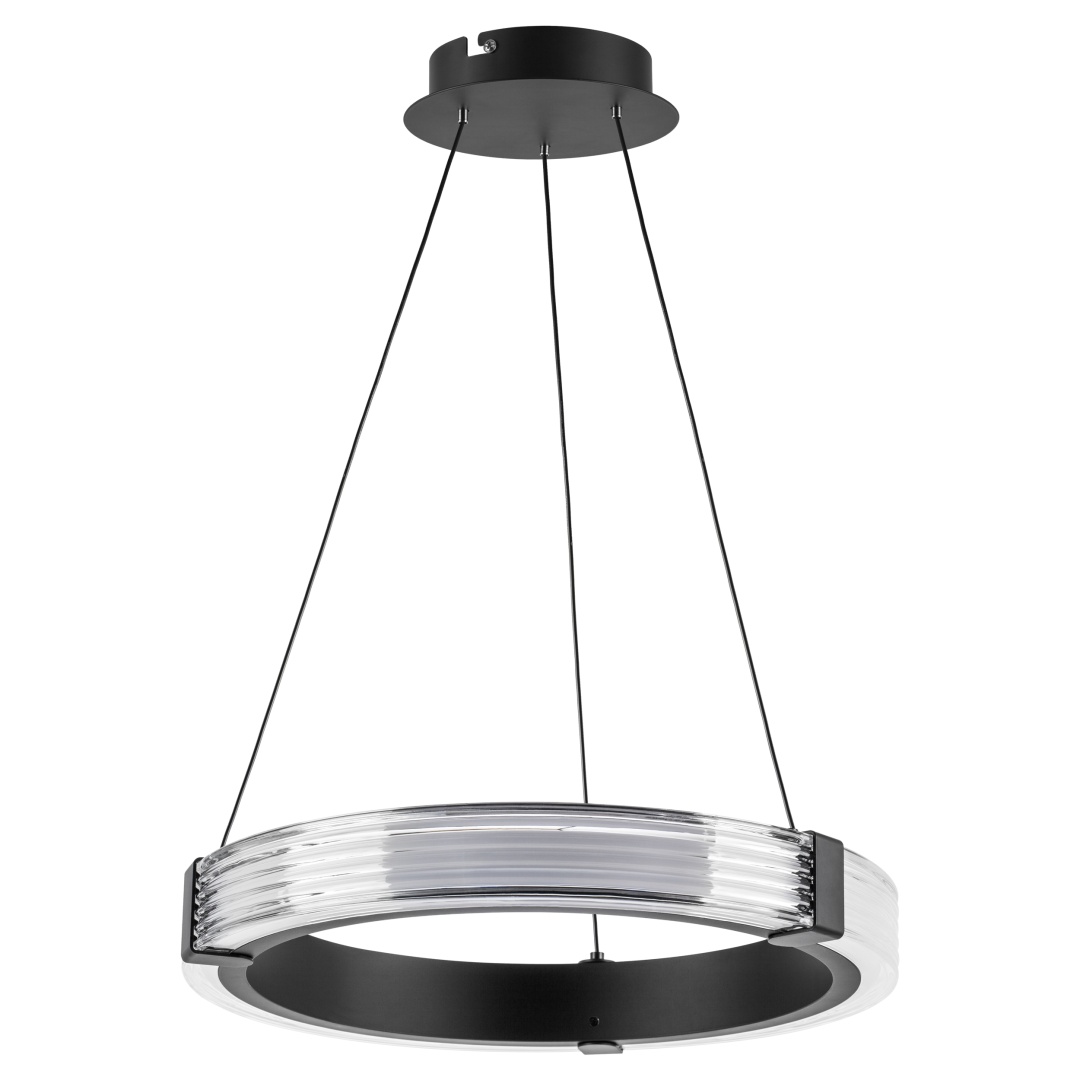 736247 Люстра ROTONDA 21W LED 1053LM 360G ЧЕРНЫЙ 3000K в строительном магазине