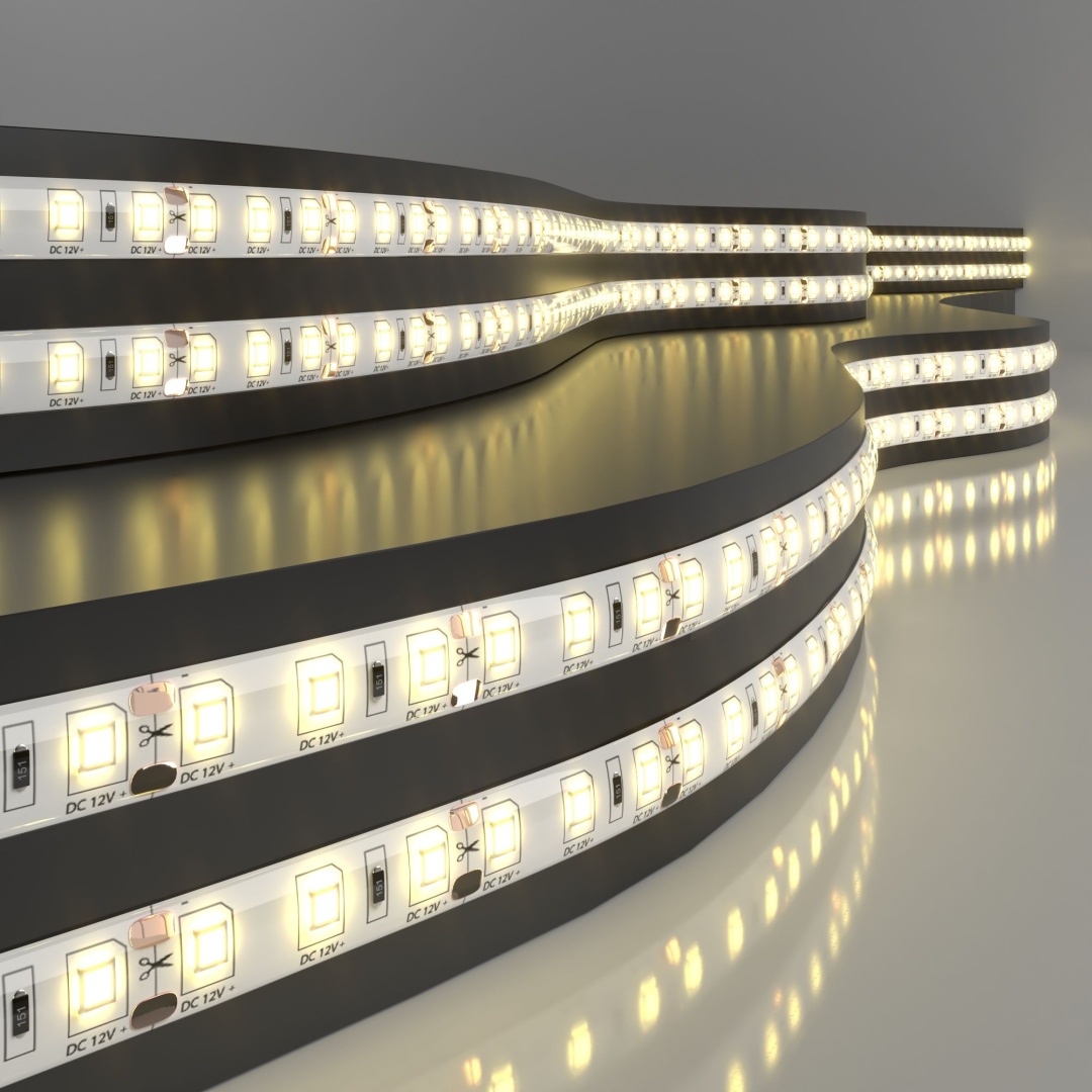 Светодиодная лента 12 В 9,6 Вт/м 120 Led/м 2835 IP65, теплый белый 3300K, 5 м Лента светодиодная 12V 9,6W 120Led 2835 IP65 теплый белый, 5м в строительном магазине
