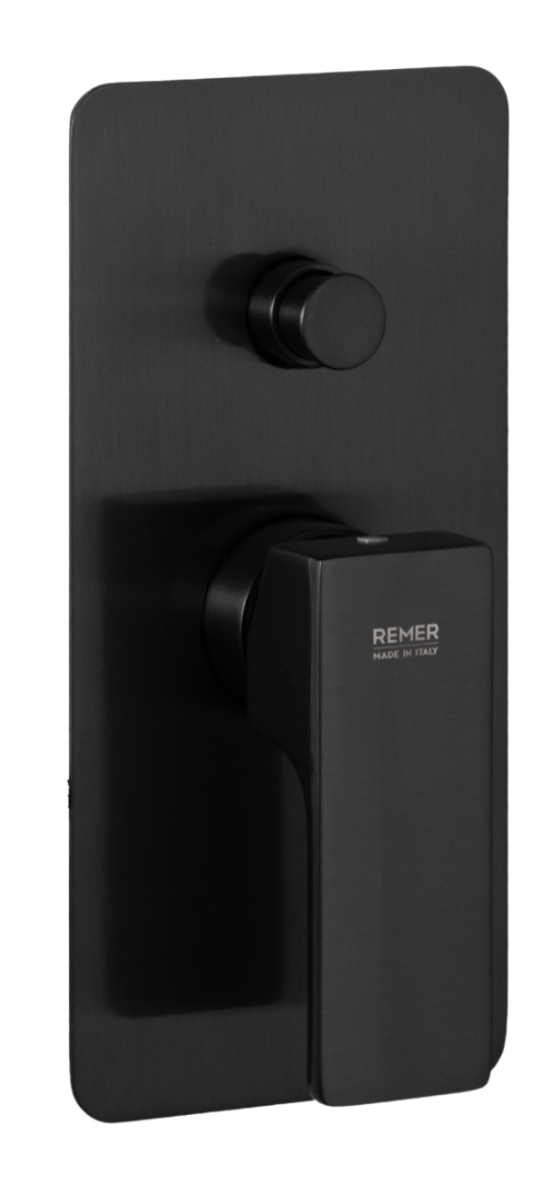 Смеситель для душа Remer Absolute AU09KBCFP, чёрный брашированный хром в строительном магазине