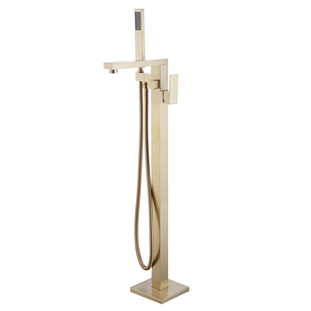 Смеситель ABBER Daheim AF8215G напольный, золото матовое в строительном магазине