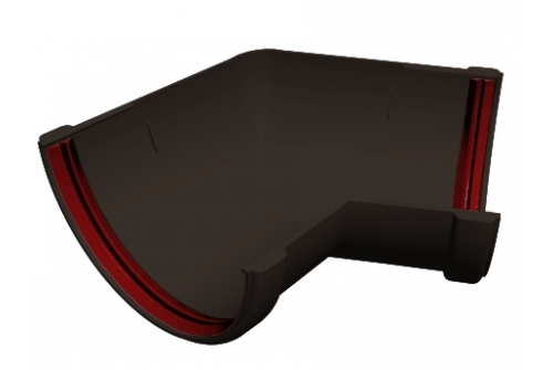 Угол желоба 135 гр. универсал. ПВХ Grand Line Стандарт шоколад