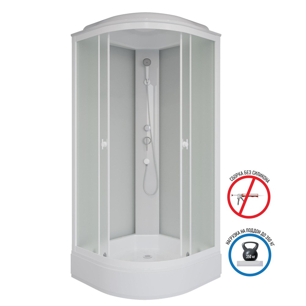 Душевая кабина Niagara Promo P80/26/MT (800х800х2150) в строительном магазине