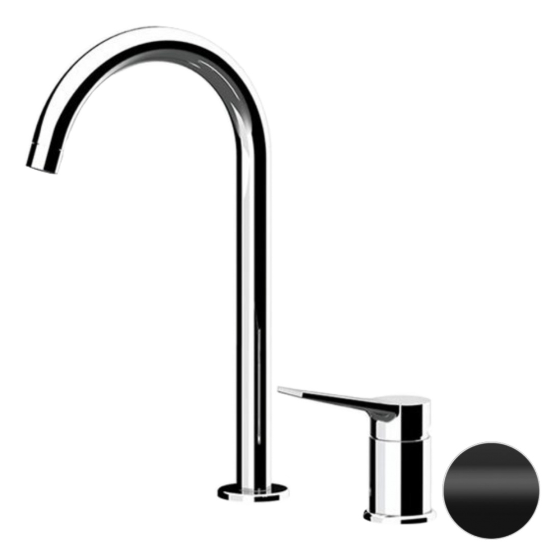 Смеситель для раковины Remer Slash SL57LNO, черный матовый в строительном магазине