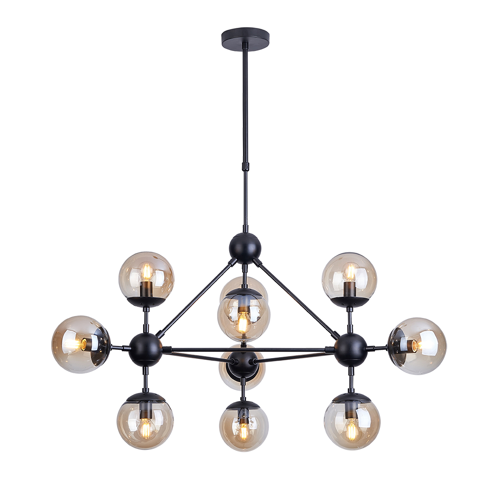 Люстра на штанге Arte Lamp BOLLA A1664SP-10BK в строительном магазине