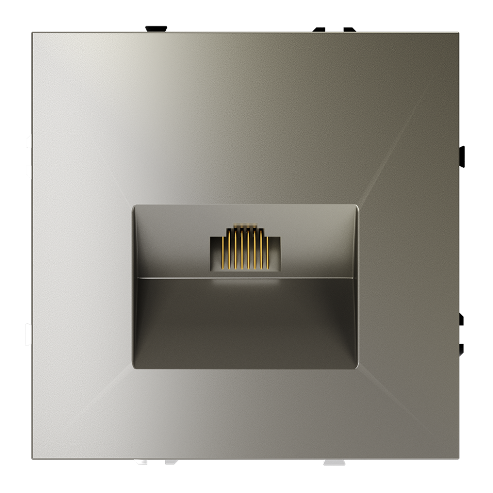 Розетка компьютерная встраиваемая VOLTUM S70 RJ45 кат.6, (шелк) в строительном магазине