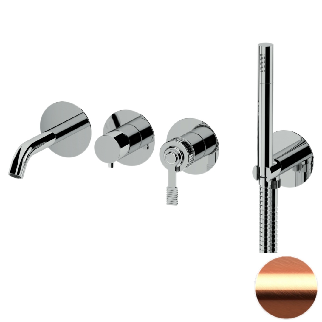 Смеситель для ванны Remer Atelier AL53D2PRP, медь брашированная в строительном магазине