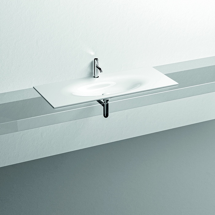 Раковина керамическая Kerasan Shape 122 х 52 см, встраиваемая, цвет белый, 548001*1 в строительном магазине