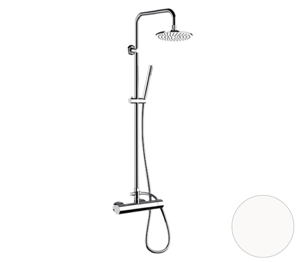 Душевая система Remer Minimal N37RX7MMM20BO, белый матовый в строительном магазине