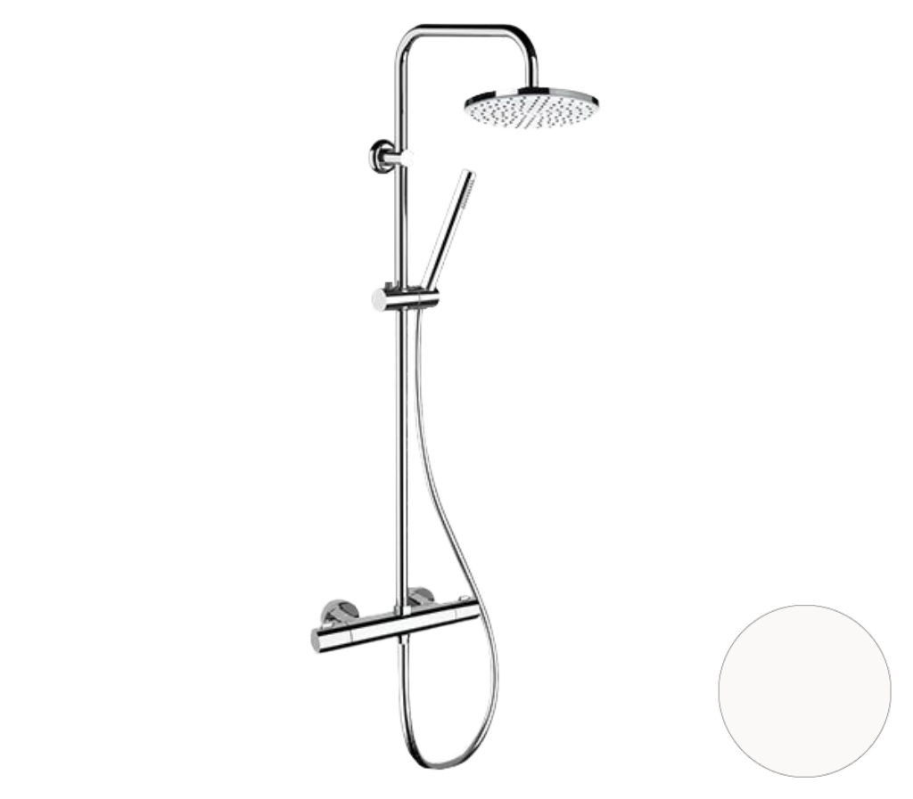 Душевая система термостатическая Remer Elegance EQ32X7MMM20BO, белый матовый в строительном магазине