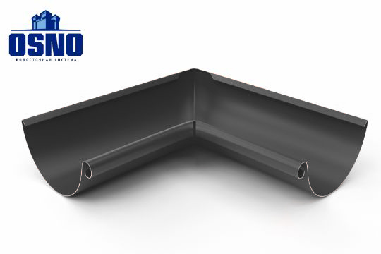 Угол желоба внутренний 90гр. 125/90 OSNO RAL 7024 графитовый-серый