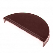 Заглушка конька полукруглого торцевая П/Э 8017 коричневый