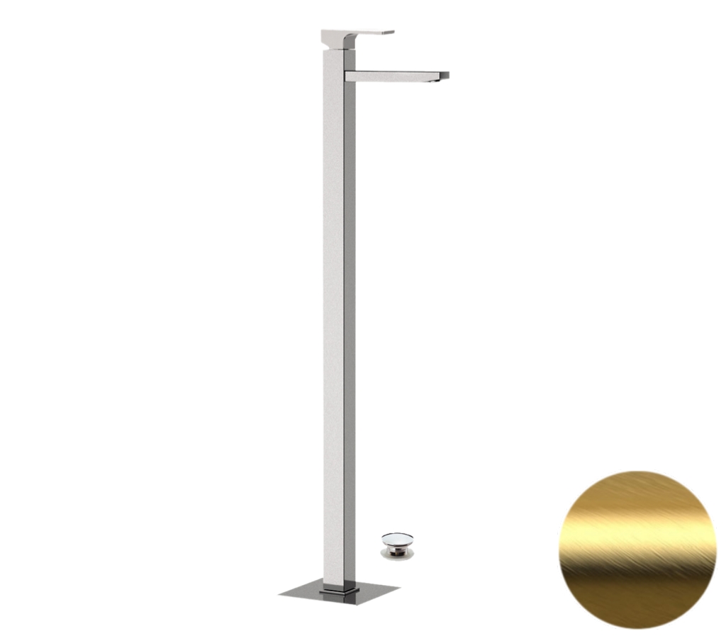 Смеситель для раковины Remer Absolute AU18BG, золото брашированное в строительном магазине