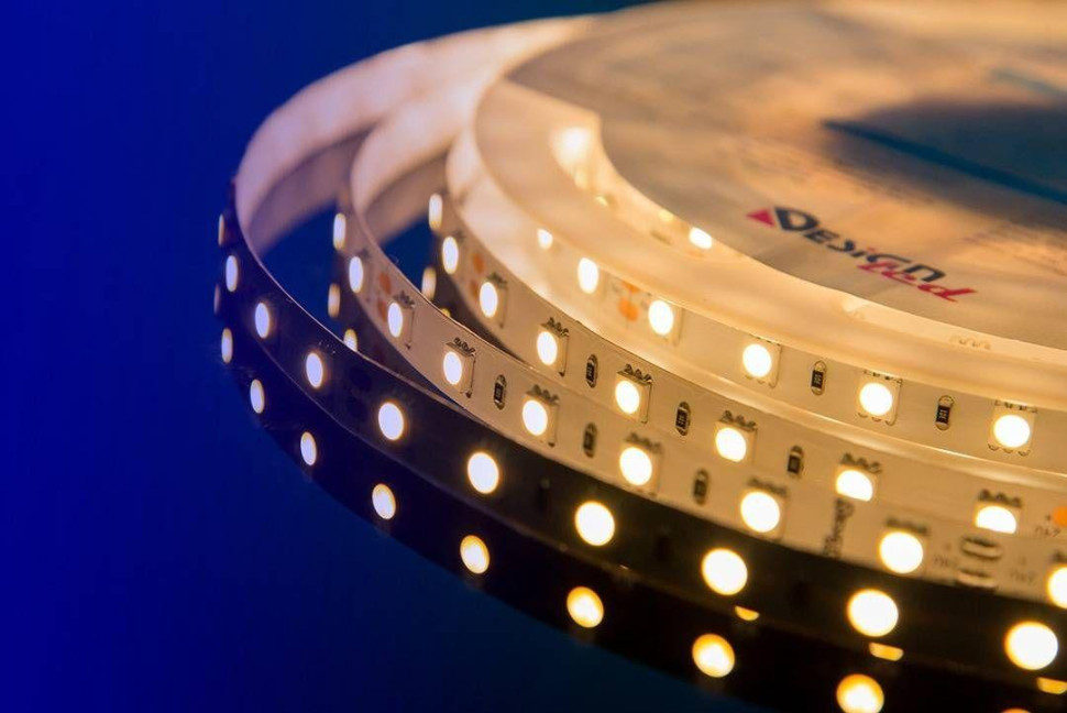 Светодиодная влагозащищенная лента DesignLed 14,4W/m 60LED/m 5050SMD теплый белый 5M 000521 в строительном магазине