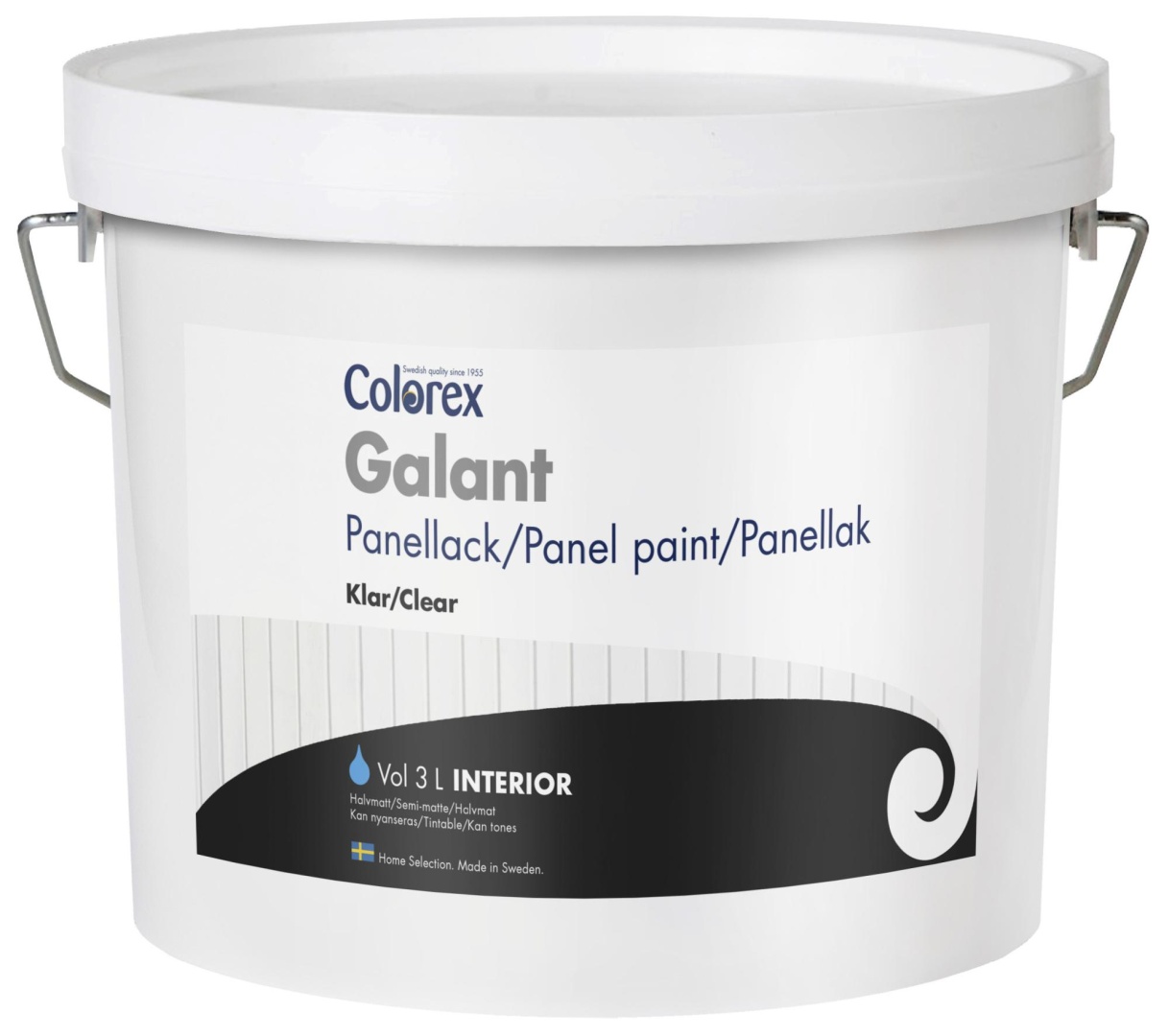 Лак для внутренних работ Galant п/матовый 0,9л в строительном магазине
