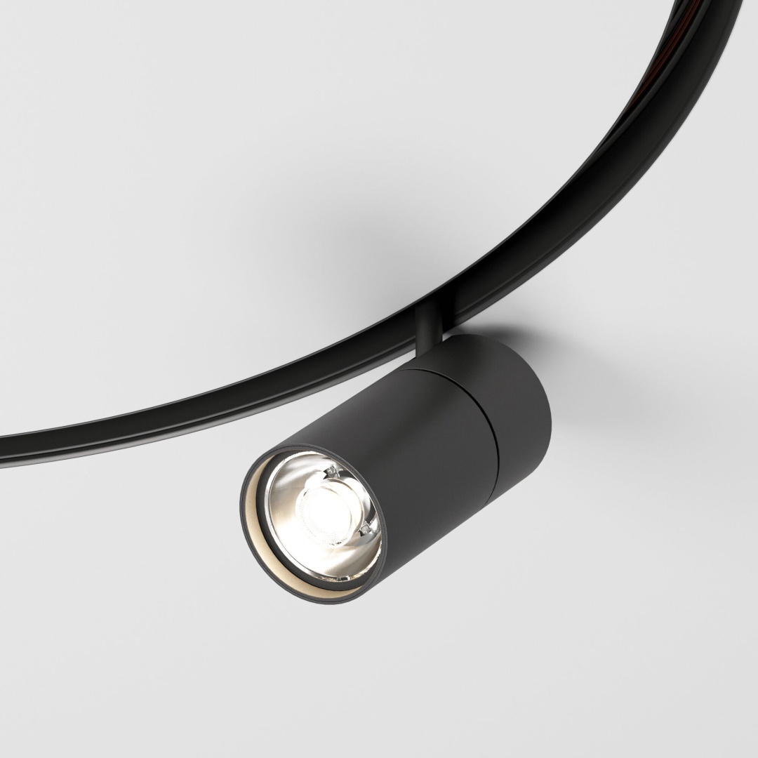 Slim Magnetic Трековый светильник для радиусного шинопровода 20W 4200K Comfi чёрный Ø 800мм 85187/01 в строительном магазине