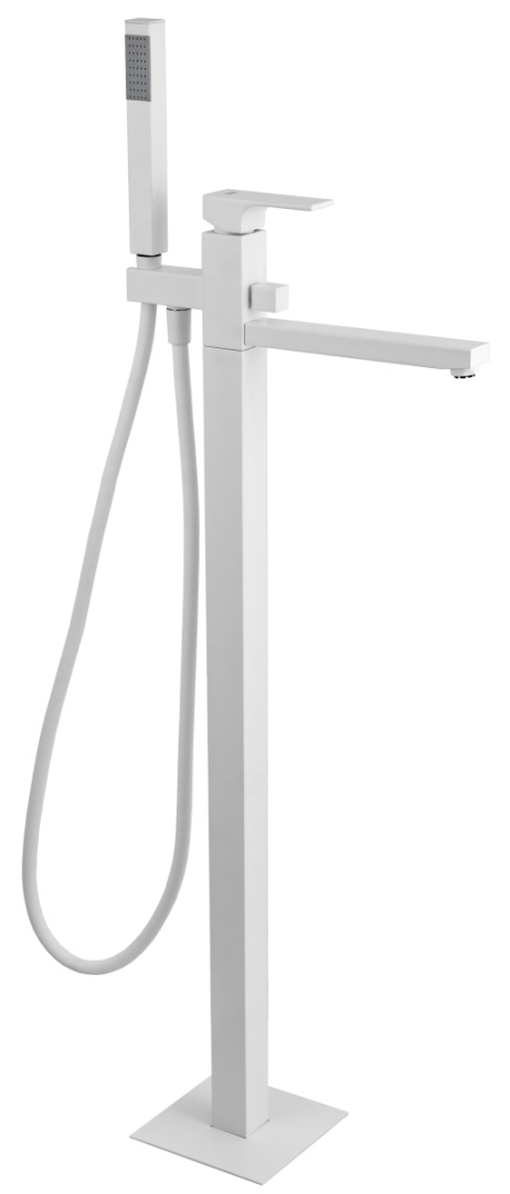 Смеситель для ванны Remer Absolute AU08BO, белый матовый в строительном магазине