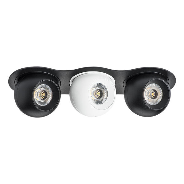 i637726272 Светильник INTERO LED 9W*3 850LM*3 24G ЧЕРНЫЙ/БЕЛЫЙ 3000K (217637+217072+217062+217072) в строительном магазине